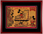 MICKEY MOUSE POST TOASTIES FRAMED CEREAL BOX BACKS LOT.