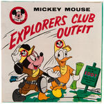 "MICKEY MOUSE EXPLORERS CLUB OUTFIT" BOXED SET.