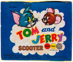 "TOM AND JERRY SCOOTER" BOXED MARX FRICTION TOY.