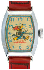 "WOODY WOODPECKER TIME TEACHER" BOXED WRIST WATCH BY INGRAHAM.