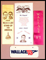 GEORGE WALLACE RIBBONS AND MINIATURE LICENSE