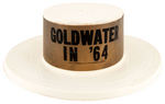 GOLDWATER HAT & CANE WHICH ONCE HELD GOLD FLAKES IN WATER.