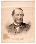 PROHIBITION PARTY 1884 VICE PRESIDENTIAL CANDIDATE WILLIAM DANIEL POSTER.