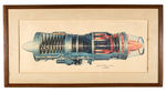 "PRATT & WHITNEY AIRCRAFT JT4 (J75) TURBO JET FRAMED DISPLAY.