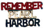 "REMEMBER PEARL HARBOR" SEVEN DIFFERENT PINS.