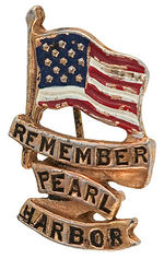 REMEMBER PEARL HARBOR FIVE PINS.