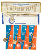 "NEW YORK WORLD'S FAIR 1964-1965" KEY CHAINS/BRACELETS LOT.