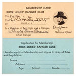 "BUCK JONES' RANGERS CLUB" LOT.