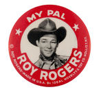 "MY PAL ROY ROGERS" IDEAL DOLL BUTTON.