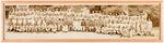 CCC CAMP PANORAMIC PHOTO FEATURING MOSTLY AFRICAN-AMERICANS INCLUDING CHAMPIONSHIP BASEBALL TEAM.