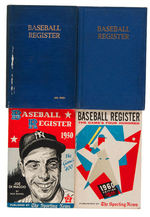 “BASEBALL REGISTER” 1940-1960 COMPLETE SET OF 22.