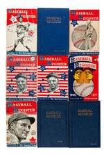 “BASEBALL REGISTER” 1940-1960 COMPLETE SET OF 22.