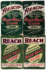 “THE REACH OFFICIAL AMERICAN LEAGUE BASE BALL GUIDE” 1902-1939 LOT OF 37.