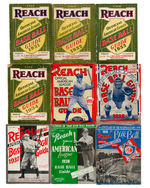 “THE REACH OFFICIAL AMERICAN LEAGUE BASE BALL GUIDE” 1902-1939 LOT OF 37.