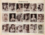 1948-1949 TOLETEROS ALBUM WITH 186 CARDS INCLUDING HILTON SMITH & VARIANTS & UNCATALOGUED EXAMPLES.