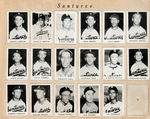 1949-1950 TOLETEROS ALBUM WITH 197 CARDS INCLUDING HILTON SMITH & WILLARD BROWN.