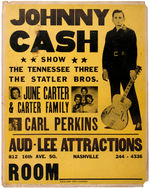 JOHNNY CASH PROMOTIONAL BOOKING POSTER.