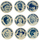 OUR GANG AND OTHER CHILD STARS "KOMEDY KLUB" BUTTONS.
