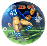 BUSH "43" PASSES BALL TO "JEB 08" LIMITED EDITION BUTTON FROM 2004.