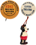 “MICKEY MOUSE CLUB” PAIR OF RARE EARLY19 30s MEMBER BUTTONS.