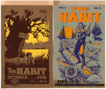 COMIC BOOK COLLECTOR EDGAR CHURCH “THE HABIT”LOT OF TWO ORIGINAL ART COVER DESIGNS.