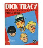 "DICK TRACY AND THE MYSTERY OF THE PURPLE CROSS" BIG BIG BOOK BY CHESTER GOULD.