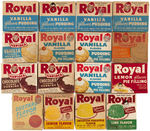 "ROYAL" DESSERT PRODUCT BOXES FEATURING HOWDY DOODY TRADING CARDS FULL SET.