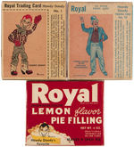 "ROYAL" DESSERT PRODUCT BOXES FEATURING HOWDY DOODY TRADING CARDS FULL SET.