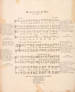 “WE ARE JUST FROM THE MILLS” RARE 1900 CAMPAIGN McKINLEY/ROOSEVELT SHEET MUSIC.