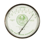 "THE FRANKLIN FIRE INSURANCE COMPANY" THERMOMETER.