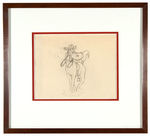 “HOW TO RIDE A HORSE” FRAMED GOOFY CARTOON PRODUCTION DRAWINGS PAIR.