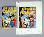 LONE RANGER BOOK ORIGINAL ILLUSTRATIONS AND COLOR COVER PROOF BY ARTIST ERNESTO GARCIA WITH BOOK.