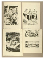 LONE RANGER BOOK ORIGINAL ILLUSTRATIONS AND COLOR COVER PROOF BY ARTIST ERNESTO GARCIA WITH BOOK.