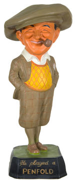 “HE PLAYED A PENFOLD” LARGE GOLF BALL AD FIGURE.
