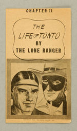 "THE LIFE OF TONTO BY THE LONE RANGER" COMPLETE SET OF MERITA PREMIUM BOOKLETS.