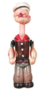 POPEYE CELLULOID WIND-UP WITH MOVING HEAD/LARGE VERSION.