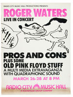 ROGER WATERS OF PINK FLOYD CONCERT POSTER.