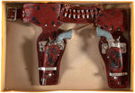 "ROY ROGERS OFFICIAL FLASH DRAW HOLSTER OUTFIT WITH SWIVEL HIP FIRING ACTION" BOXED HOLSTER SET.