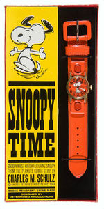 “SNOOPY TIME” ORANGE VARIETY BOXED WATCH.