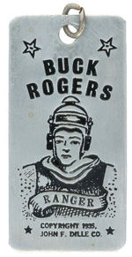 "BUCK ROGERS/RANGER" EXCEEDINGLY RARE DOG TAG PREMIUM.