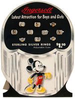 "INGERSOLL" MICKEY MOUSE & DONALD DUCK RING DISPLAY.