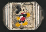 "INGERSOLL" MICKEY MOUSE & DONALD DUCK RING DISPLAY.