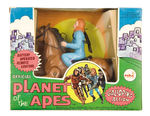 "PLANET OF THE APES" GALEN/DR. ZAIUS ON HORSEBACK BATTERY OPERATED/REMOTE CONTROL TOY PAIR.