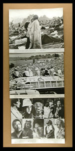 "WOODSTOCK" FILM OVERSIZED STILLS WITH MAILER.