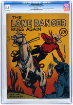 LONE RANGER LARGE FEATURE CGC-GRADED COMIC BOOK TRIO.