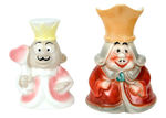 "KING OF HEARTS" FROM ALICE IN WONDERLAND PITCHER AND FIGURINE.