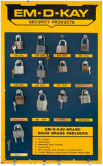 "EM-D-KAY" PADLOCK DISPLAY.