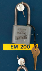 "EM-D-KAY" PADLOCK DISPLAY.