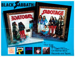 OZZY OSBOURNE SIGNED BLACK SABBATH "SABOTAGE" PROMO POSTER.