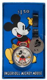 "INGERSOLL MICKEY MOUSE POCKET WATCH" BOXED VARIETY.